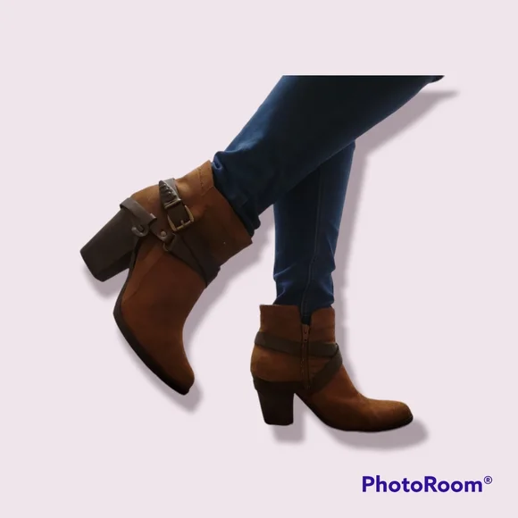 Brown Stappy Booties - Picture 2 of 4